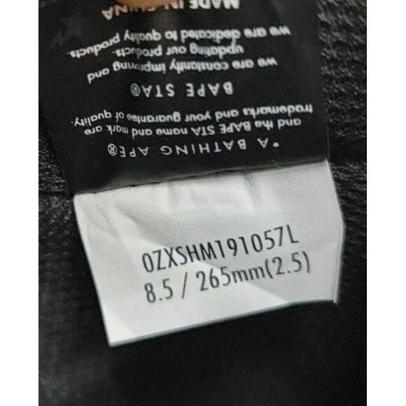 A Bathing Ape Bape SK8 StaBlack Suede - Picture 10 of 11